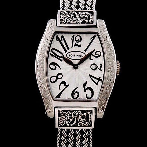 LOIS HILL STERLING SILVER SWISS WATCH RARE HTF - Picture 11 of 11